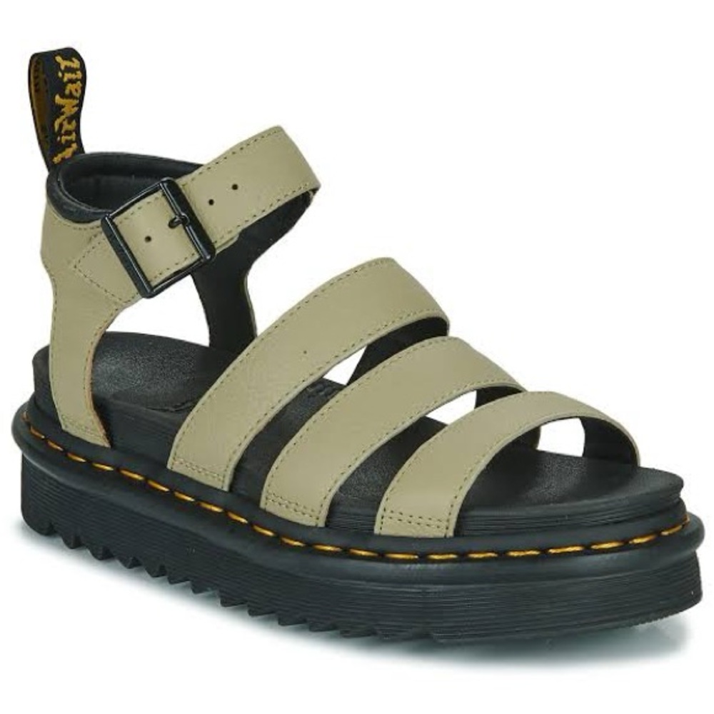 NWT Dr Martens Blaire Sandals in Pale Olive